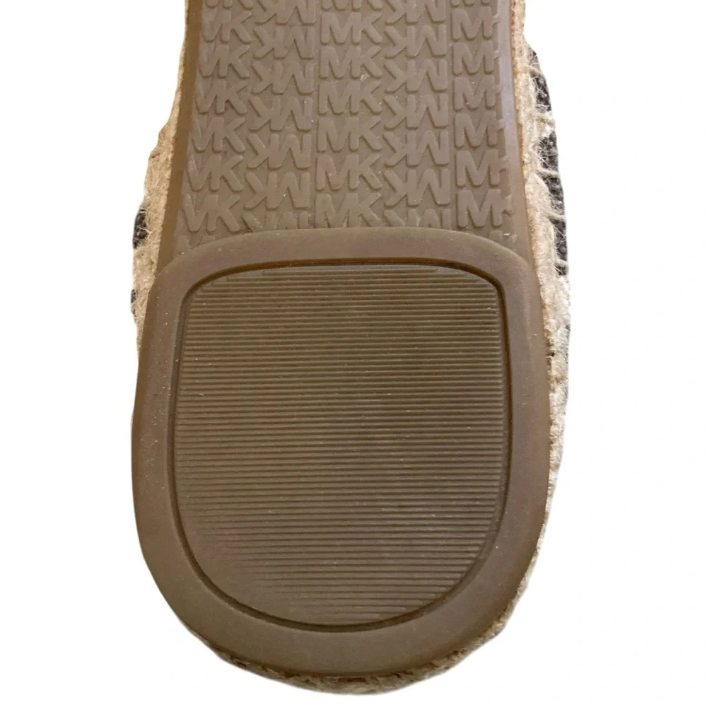 Michael Kors zebra print canvas espadrilles ballet flats size 7